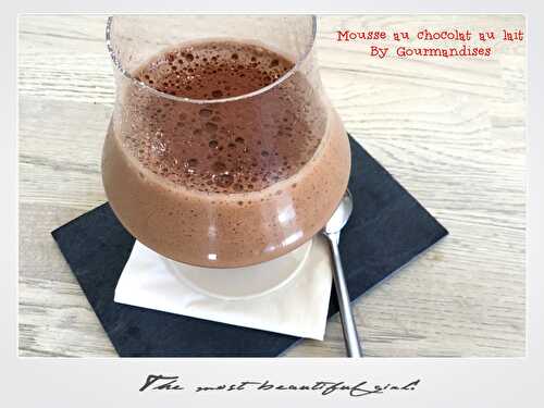 Mousse au chocolat au lait