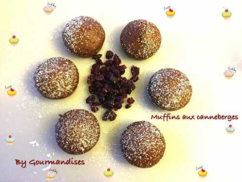 Muffins aux canneberges ( cranberries ) 132 cal/ par personne