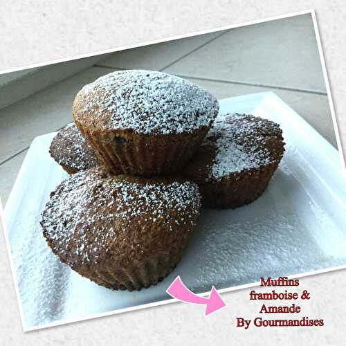 Muffins framboise & amande ( 145 cal/ par muffin)