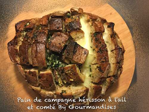 Pain de campagne hérisson à l'ail et comté