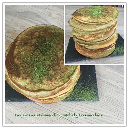 Pancakes au lait d'amande et matcha