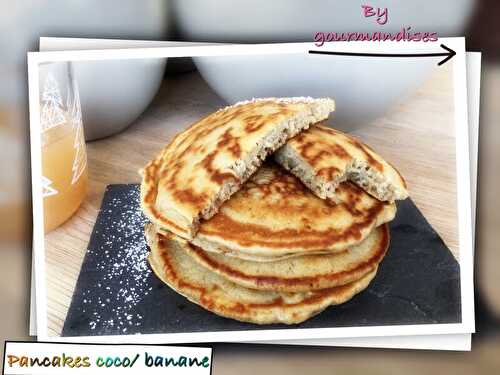 Pancakes coco/ banane (117 cal/ par pancakes)