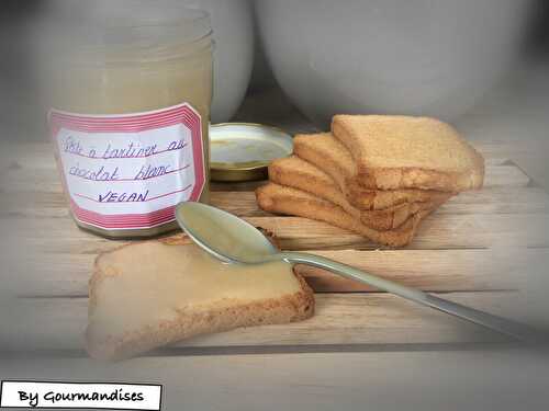 Pâte à tartiner au chocolat blanc ( VEGAN)