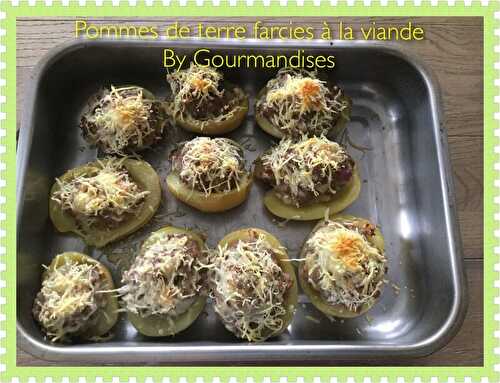 Pommes de terre farcies à la viande ( 492 cal/par personne) - Gourmandises sucrées ou salées