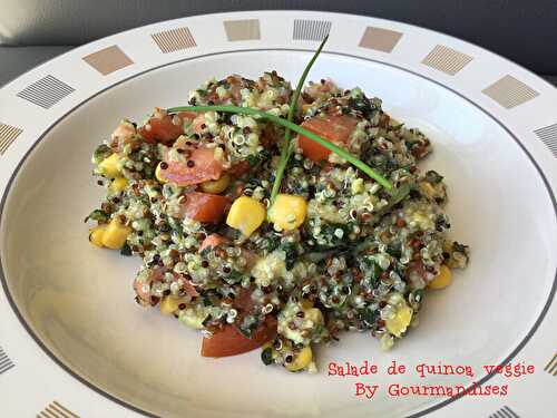Salade de quinoa veggie ( 345 cal/par personne) - Gourmandises sucrées ou salées