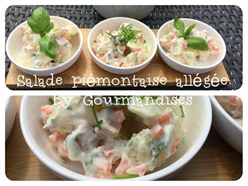 Salade piémontaise allégée ( 475 cal/ par personne) - Gourmandises sucrées ou salées