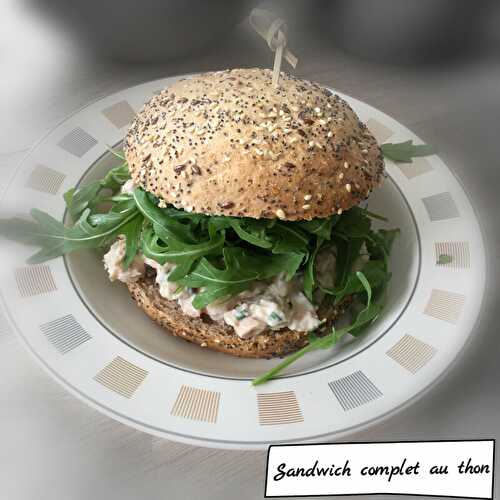 Sandwich complet au thon ( 415 cal/ par personne)