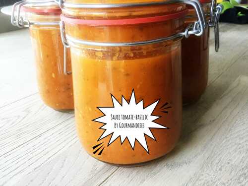 Sauce tomate au basilic en conserve