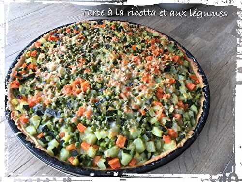 Tarte à la ricotta et aux légumes ( 337 cal/par personne)