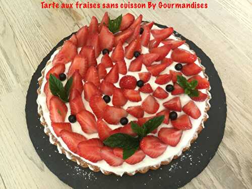 Tarte aux fraises et à la ricotta sans cuisson ( 220 cal/ par personne)