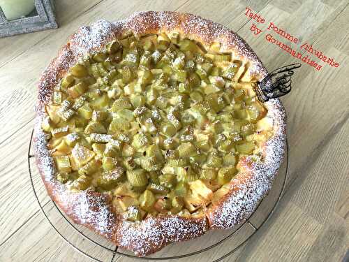 Tarte pomme/rhubarbe