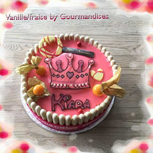 Vanille/Fraise pour l'anniversaire de Kiara 5 ans