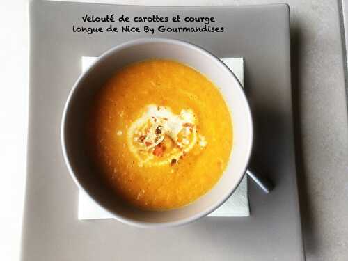 Velouté de carottes, courge longue de Nice à la crème