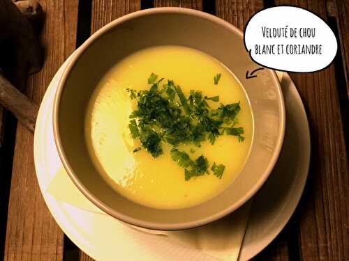 Velouté de chou blanc et coriandre