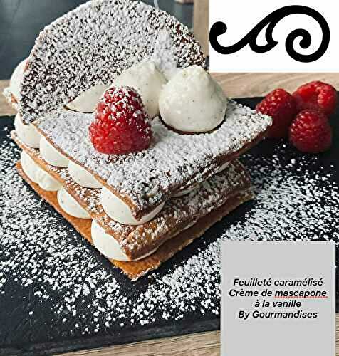 Feuilleté caramélisé à la crème de mascapone vanillé 