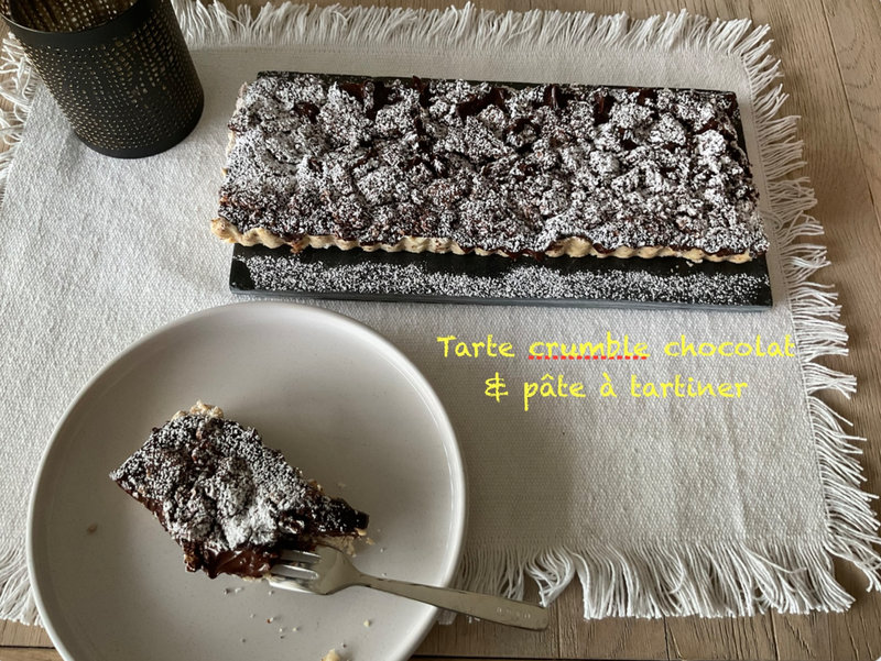 Tarte au chocolat & pâte à tartiner ( VEGAN)