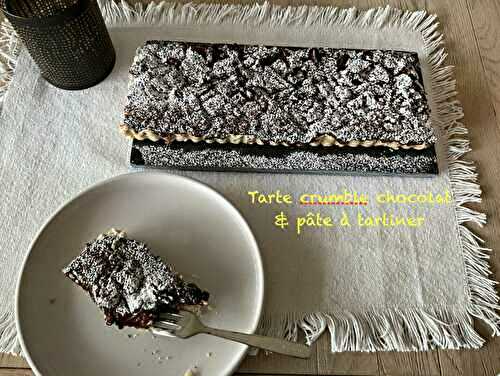 Tarte au chocolat & pâte à tartiner ( VEGAN)
