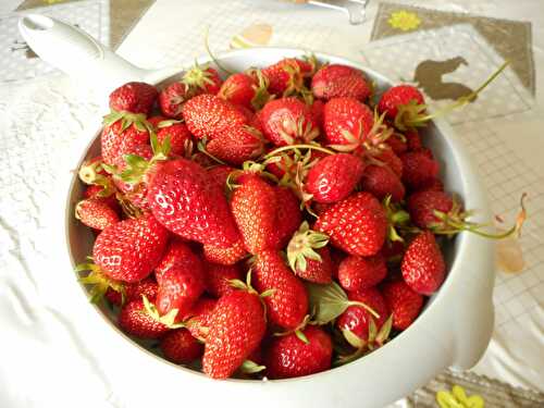 Crème glacée aux fraises sans sorbetière