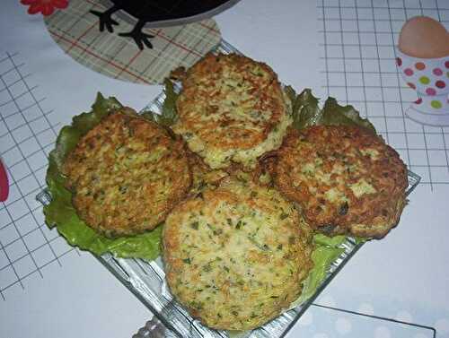 Galettes de courgettes râpées et fromage