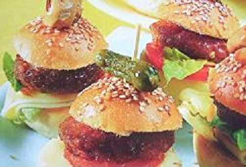 Mini-burgers - Gourmandises-zen  Recettes-zen
