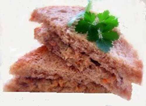 Sandwich au beurre de sardine