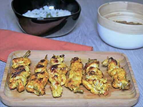 Brochettes de poulet sauce Satay