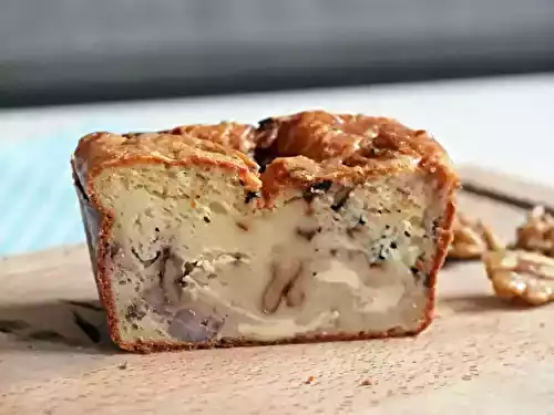 Cake au Bleu d’Auvergne, Lardons et Noix