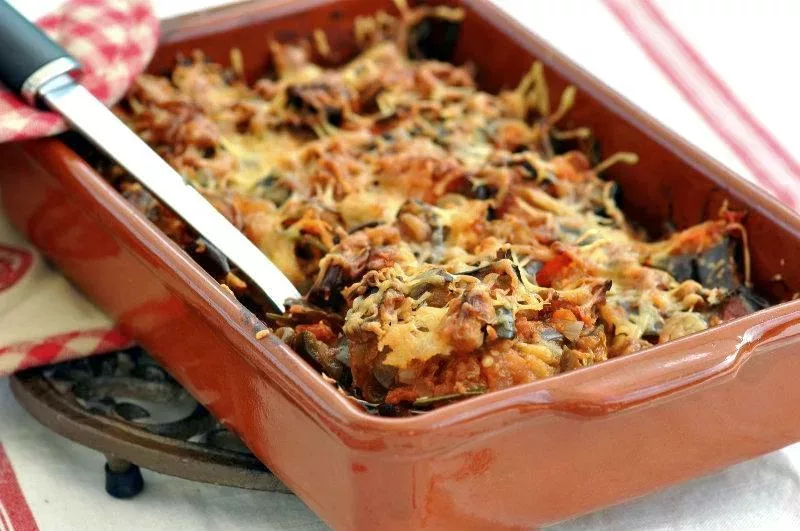 Gratin d’aubergines à la tomate