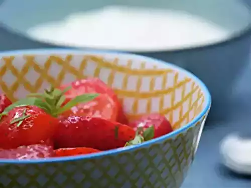 Salade de fraises citron-verveine