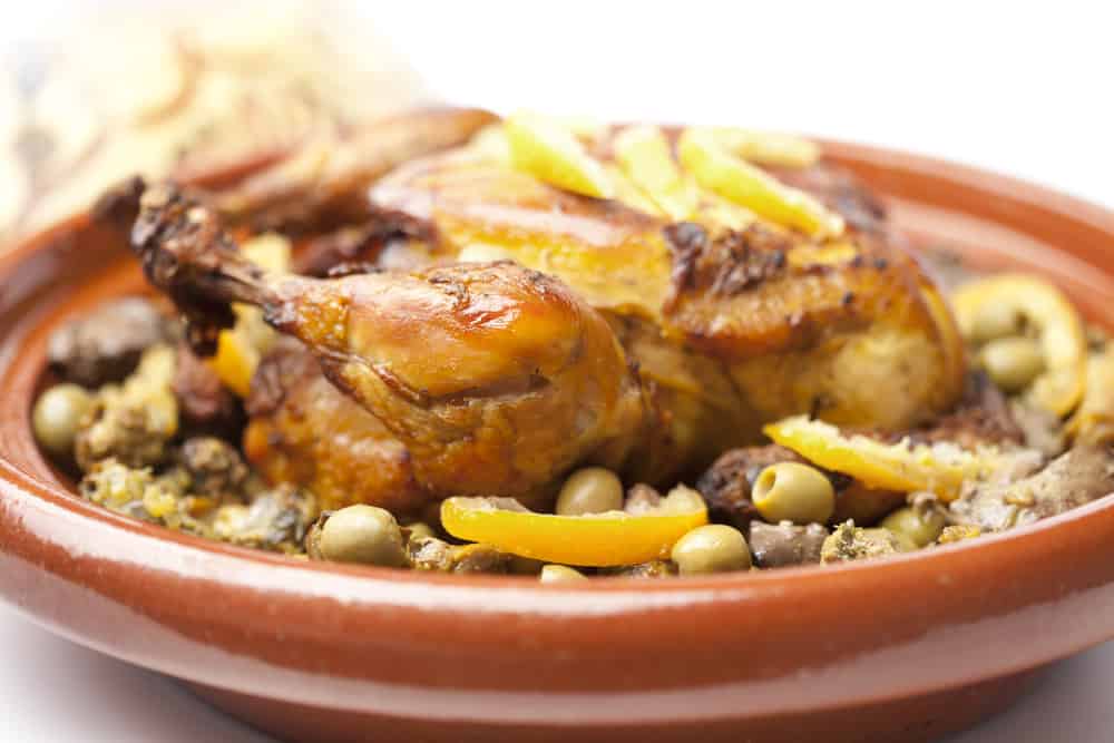 Tajine de poulet au citron confit