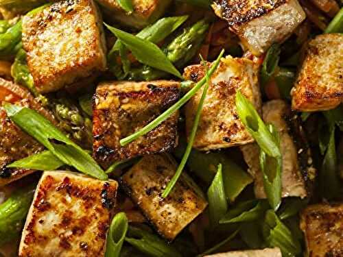Tofu mariné aux herbes