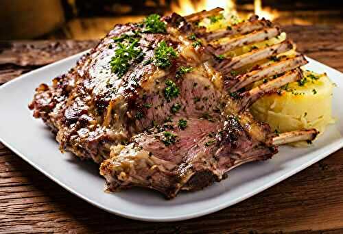 Carrés d’agneau en persillade