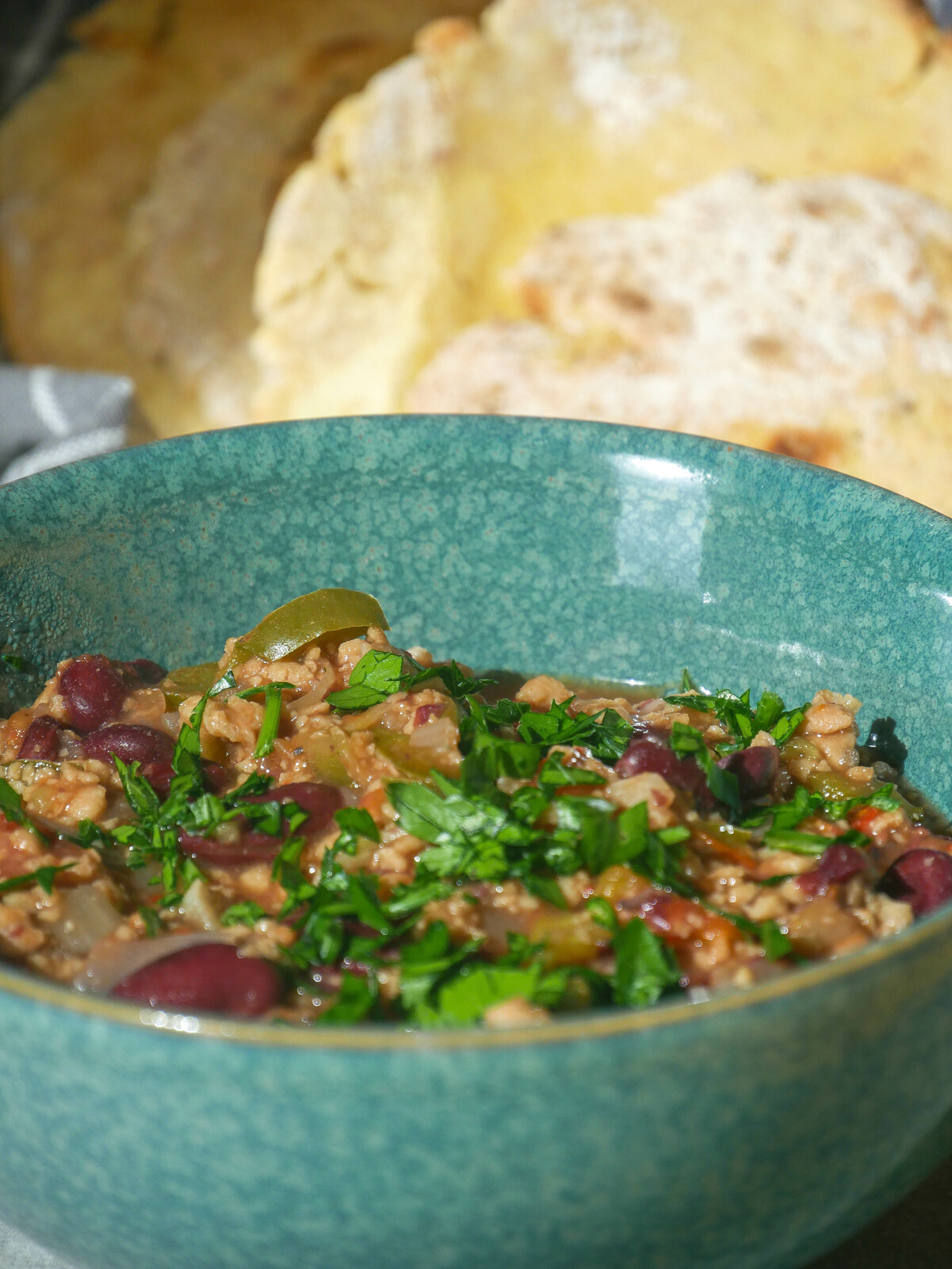 Chili “sin” carne aux protéines de soja
