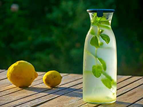 Boisson rafraîchissante citron menthe