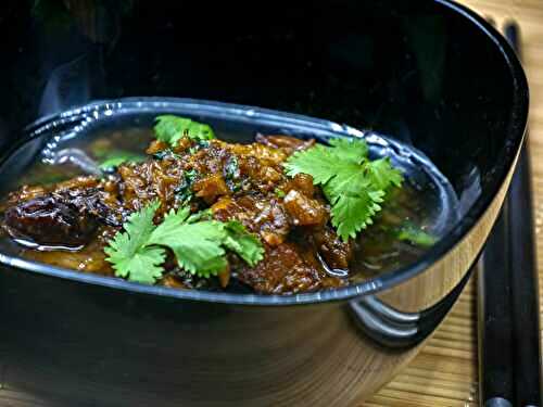 Poitrine de porc au caramel