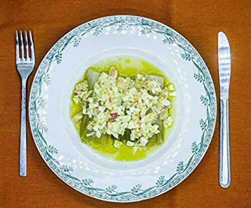 Mes poireaux vinaigrette faciles