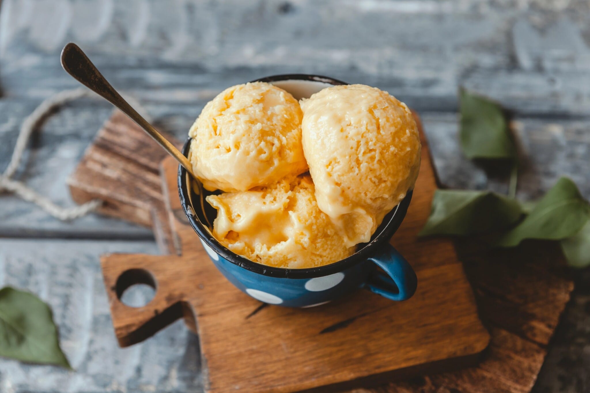 Sorbet Orange, Mangue et Fruit de la Passion