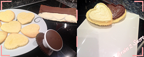 Cookie choc chocolat au lait et chocolat blanc - Grain 2 Sucre