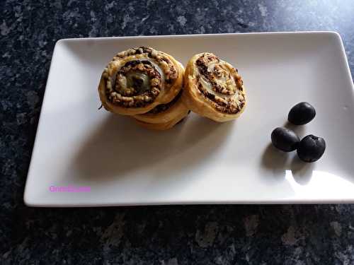 Escargots feuilletés à l'olive