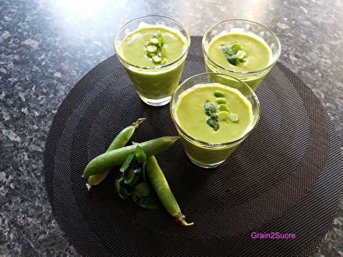 Gaspacho aux petits pois et à la menthe *