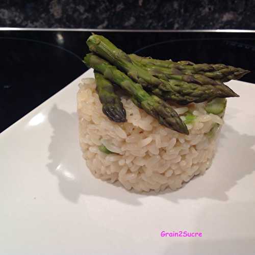 Risotto aux asperges, et parmesan