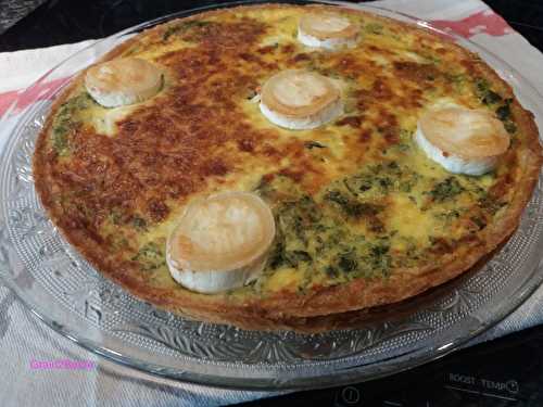 Tarte aux épinards et au chèvre