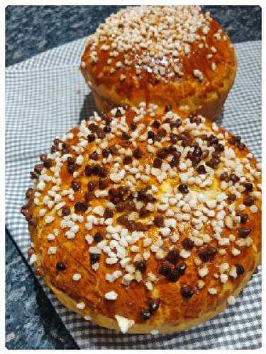 Cramique au sucre et pépites de chocolat