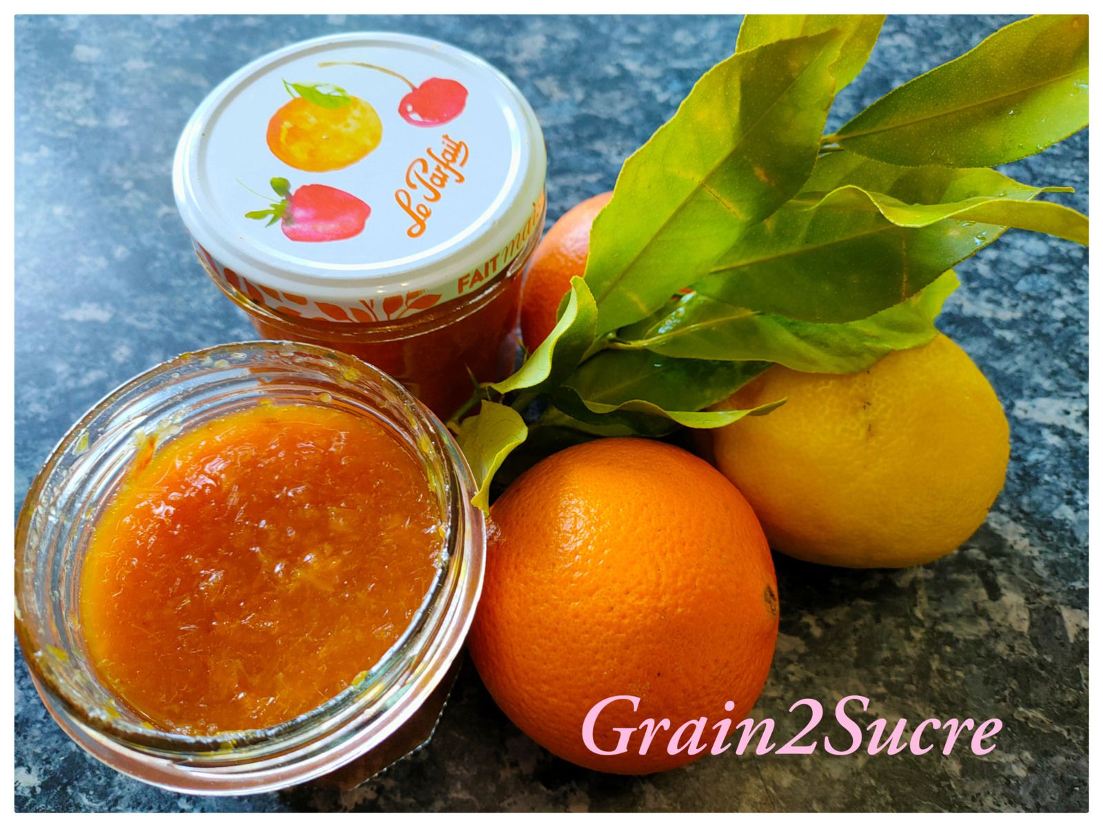 Confiture d'agrumes, orange, citron, clémentine