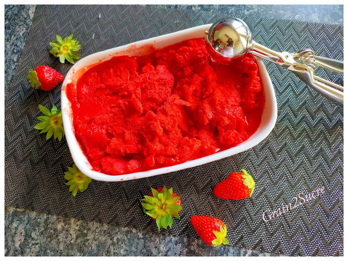 Sorbet à la fraise