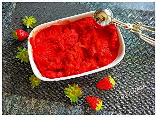 Sorbet à la fraise