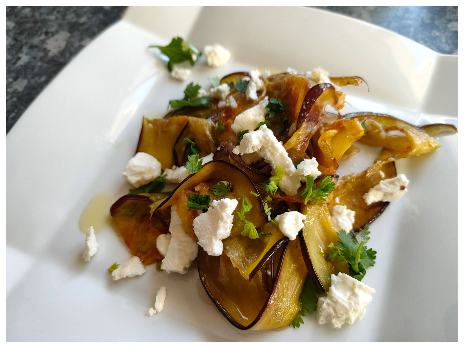 Aubergines Grillées  À La Feta