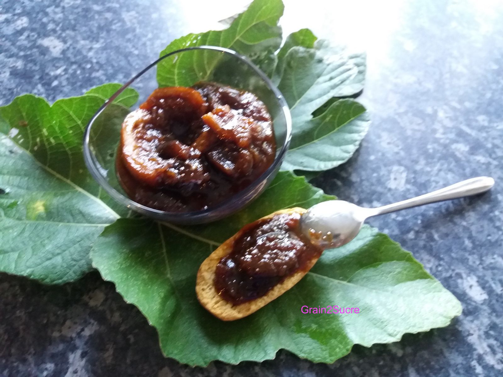 Confiture de figues et quartiers d'orange *