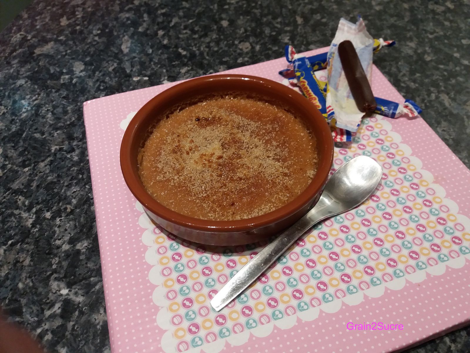 Crème brûlée aux Carambar