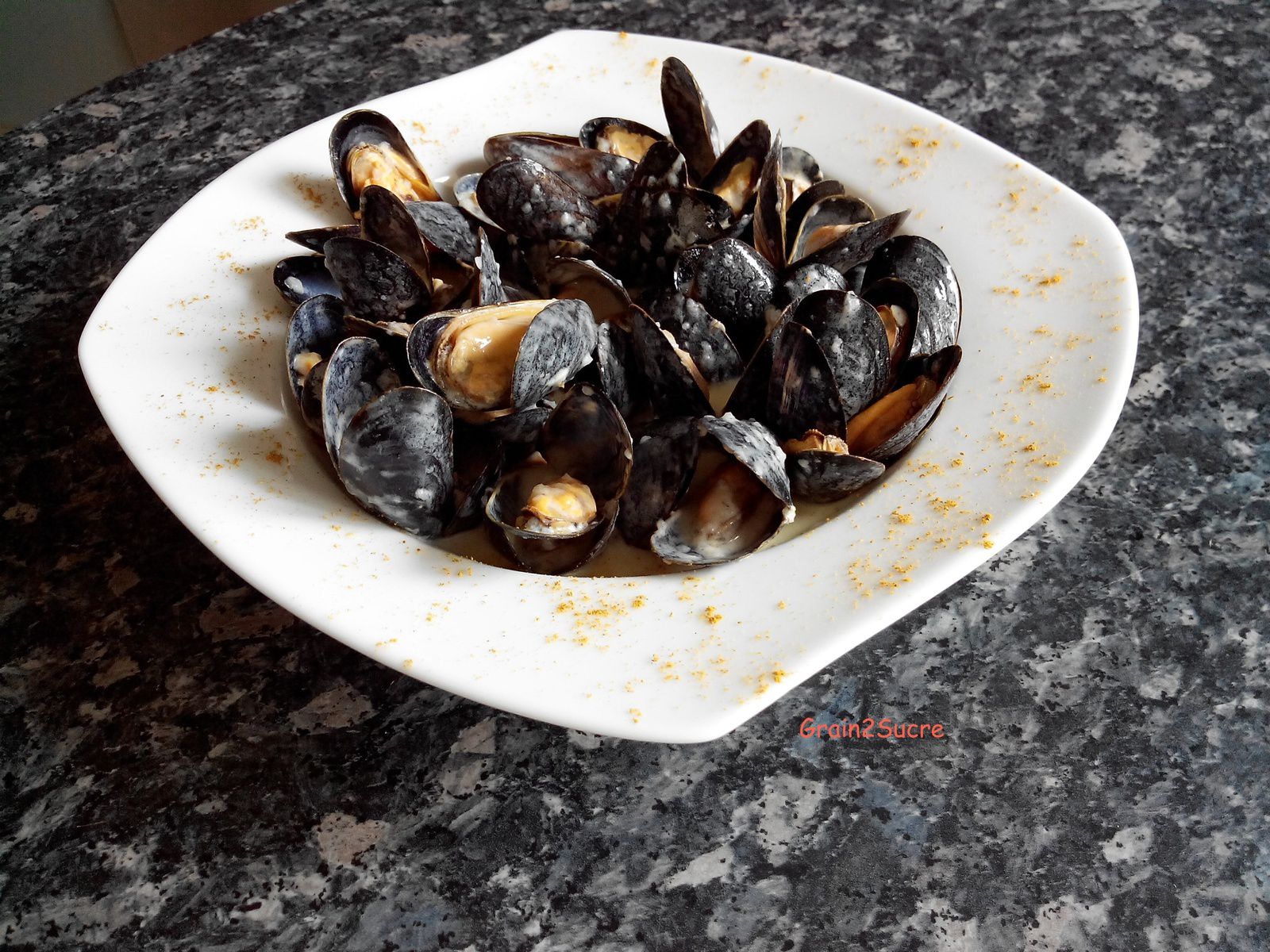 Moules au curry